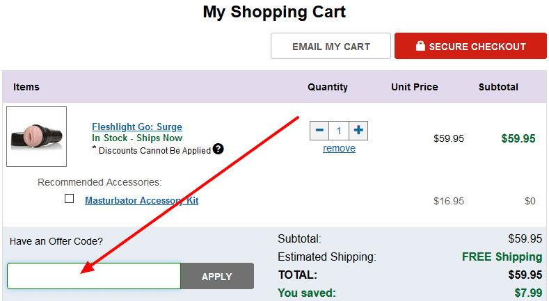 How to Use Your Fleshlight Coupon