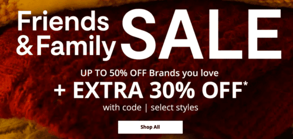 jcpenney friends and family sale