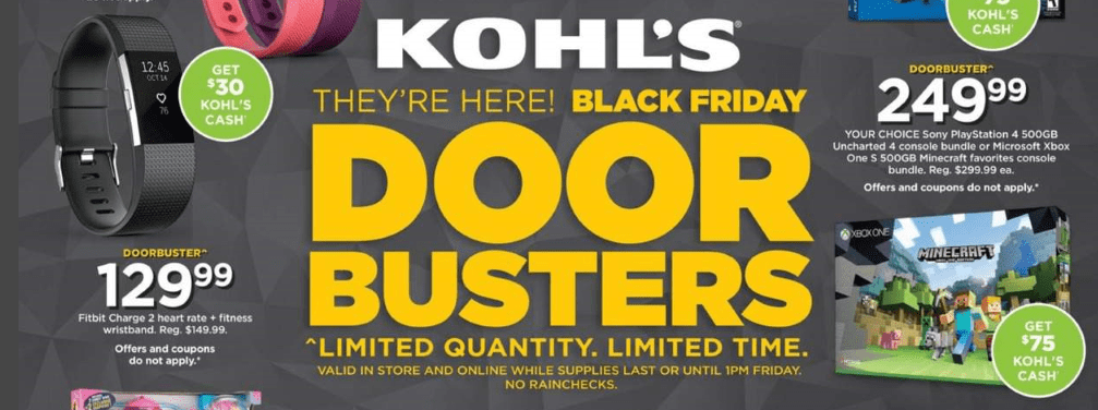 kohls doorbuster deals flyer 2023